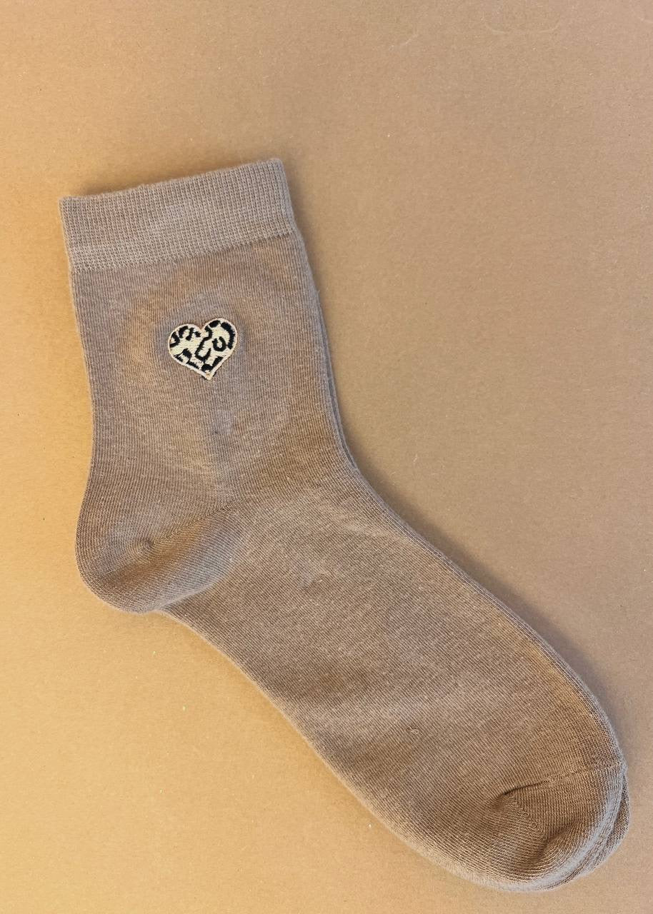 Socken &#39;Leo-Love&#39; Braun