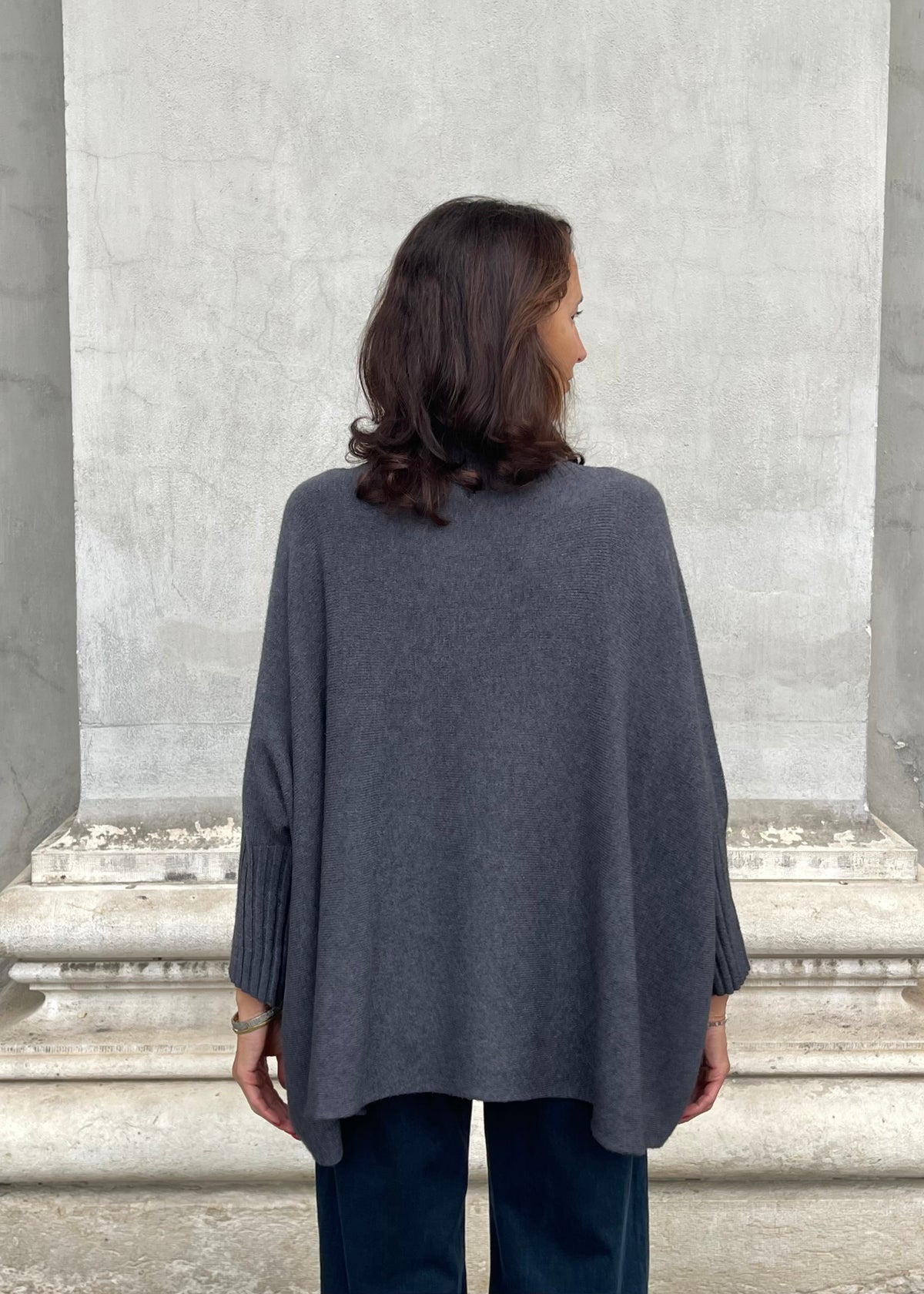 Poncho-Pullover &#39;Anthrazit&#39;