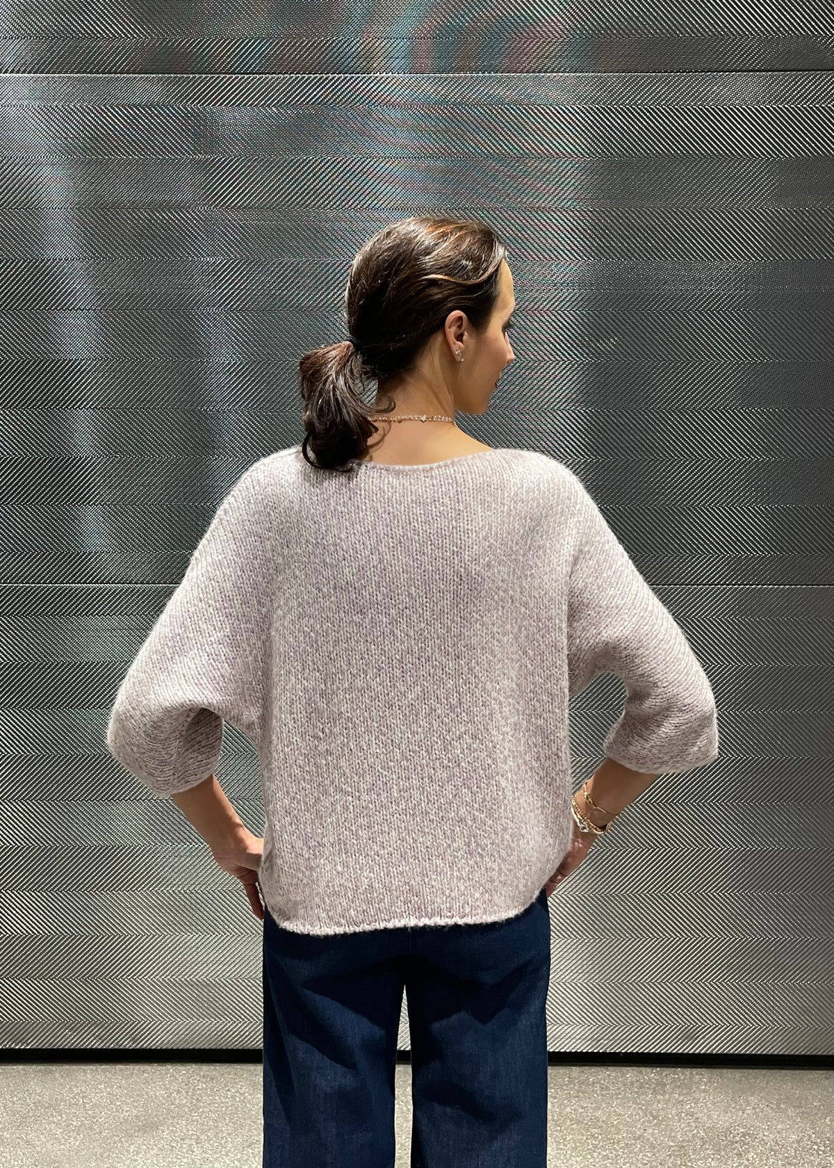 Strickpullover &#39;Rosa-Creme&#39;