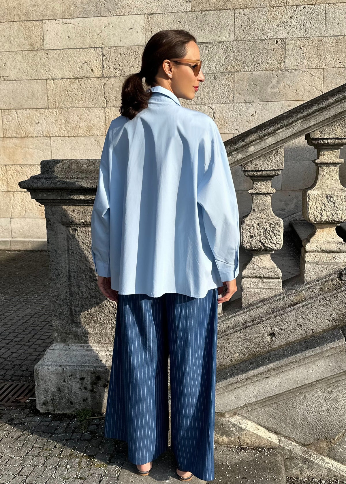 Bluse in Blau &#39;Sunshine&#39;