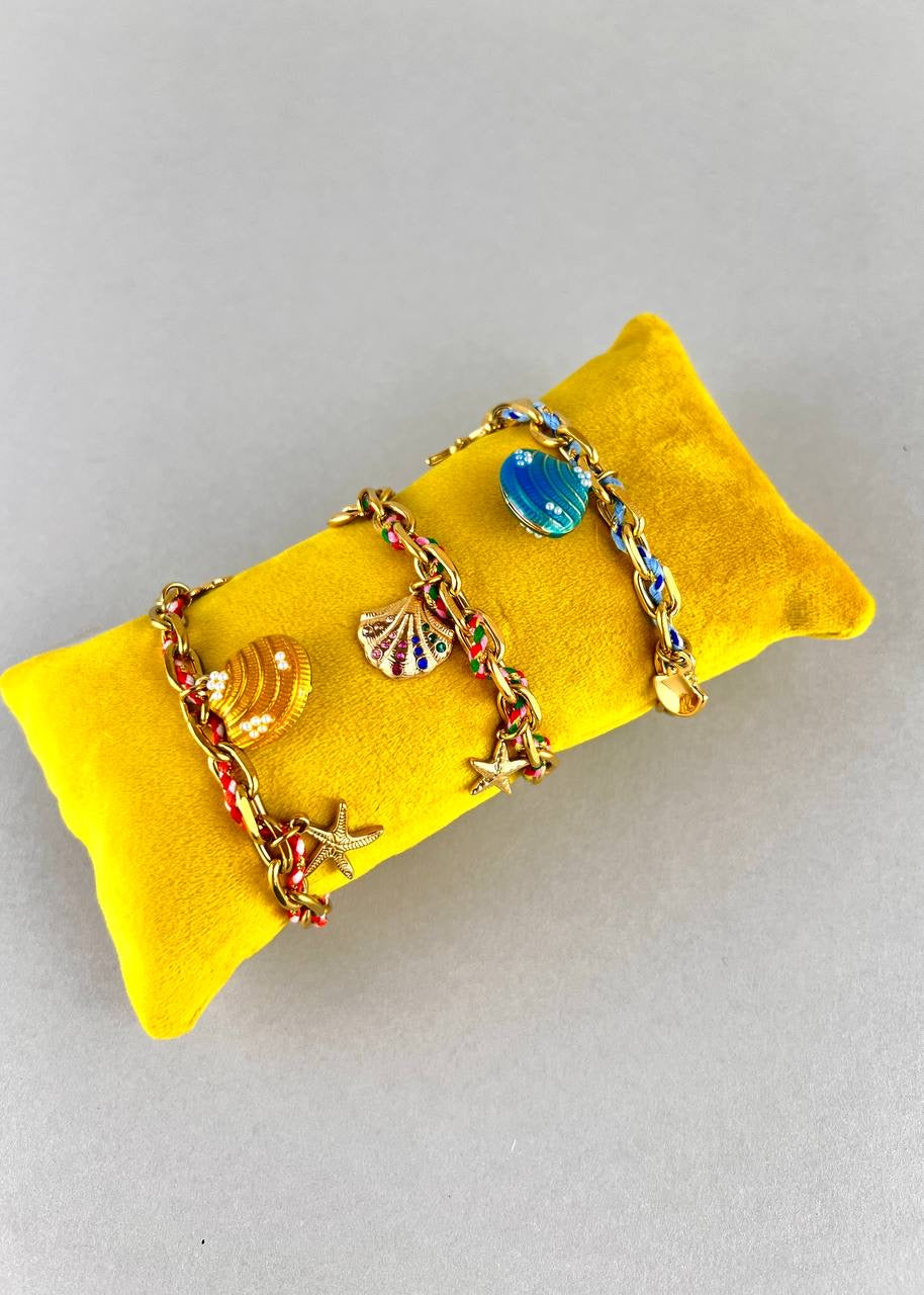 Armband Muschel in Goldgelb