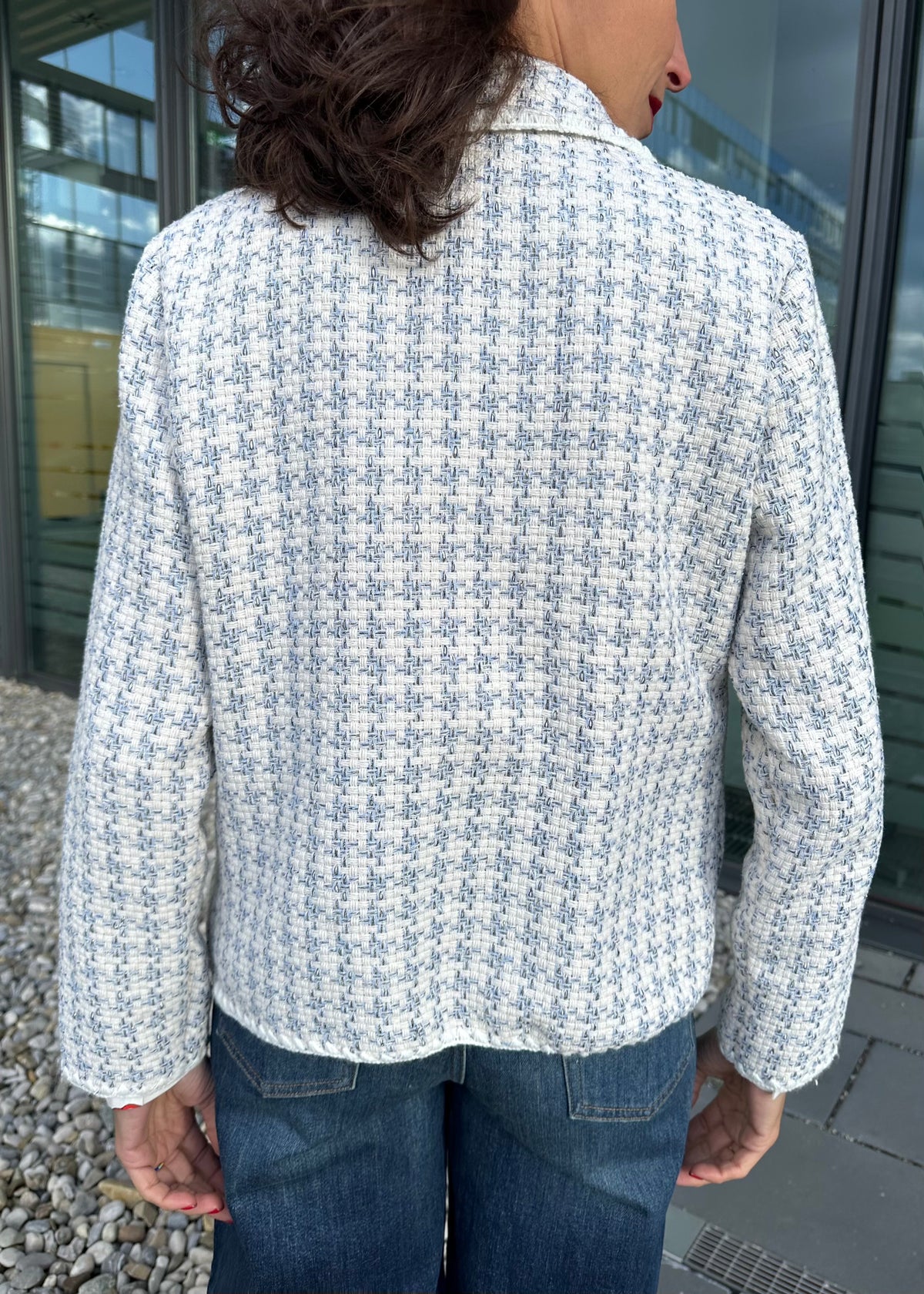 Bouclé Blazer mit Lurex