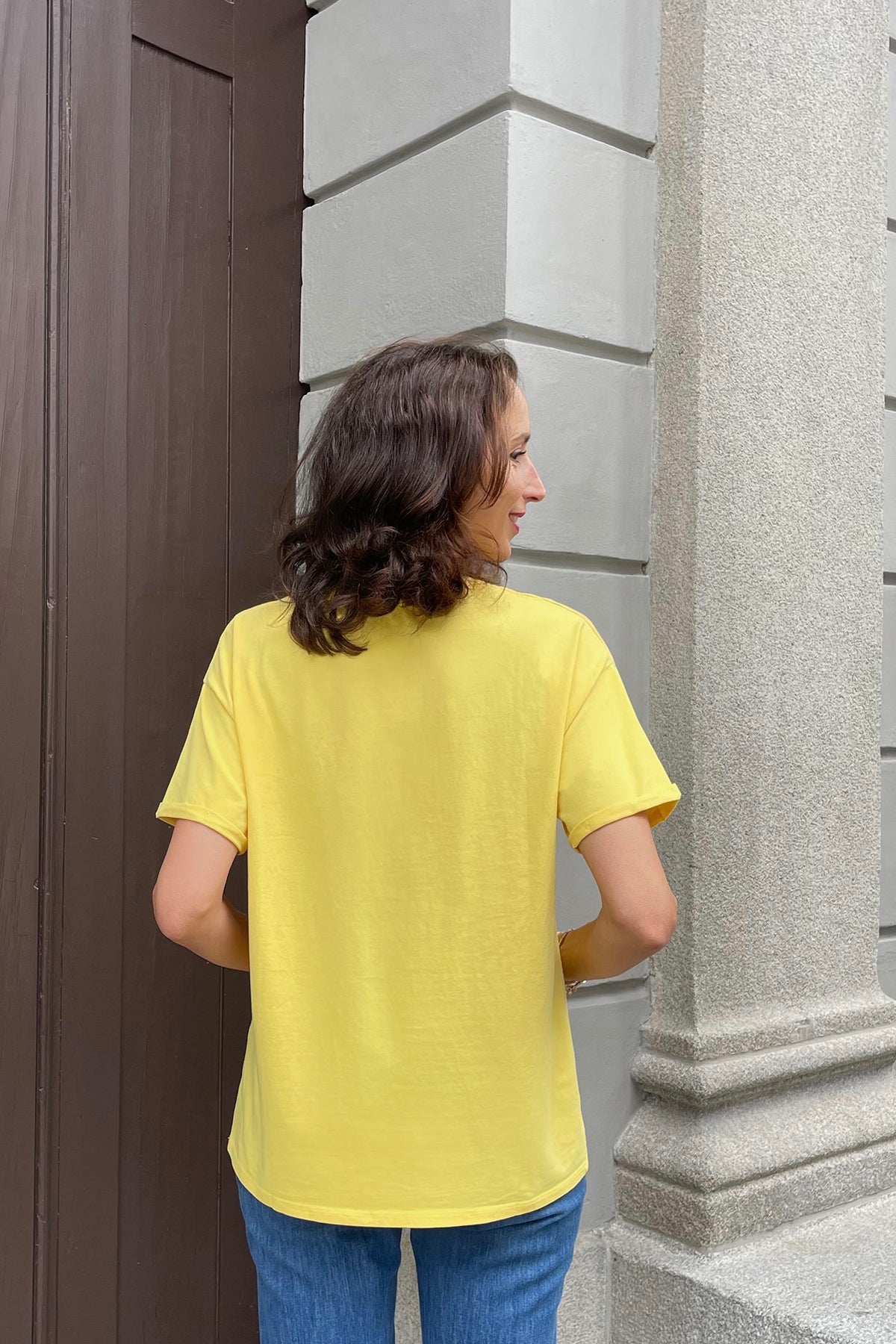 Oversize T-Shirt Gelb