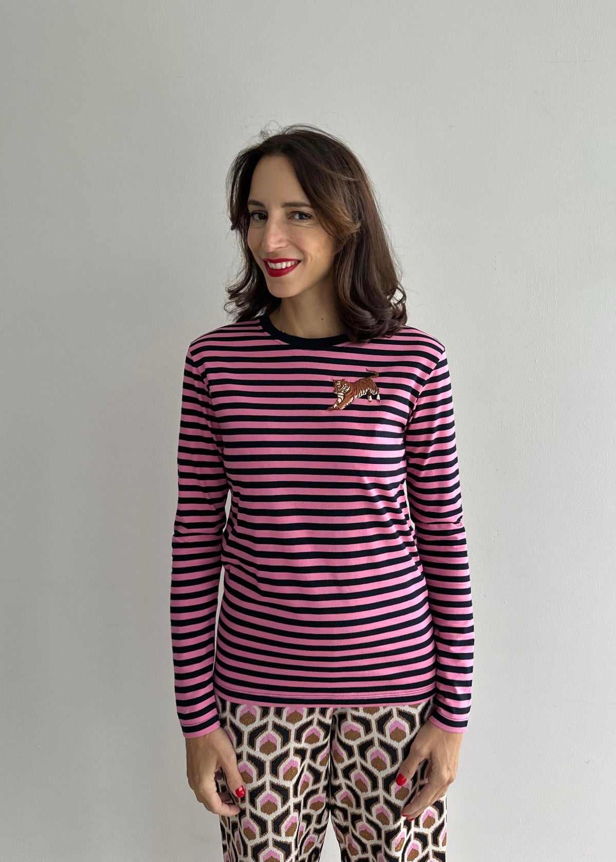 Ringel Longsleeve &#39;Tiger&#39; Pink