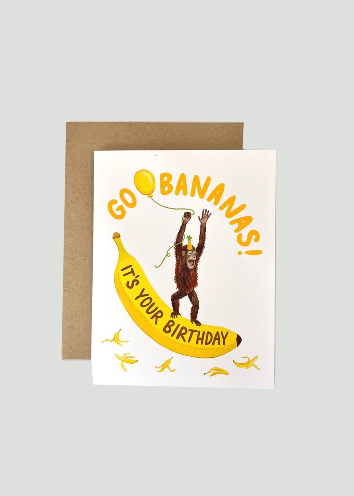 Karte Happy Birthday &#39;Go Bananas&#39;